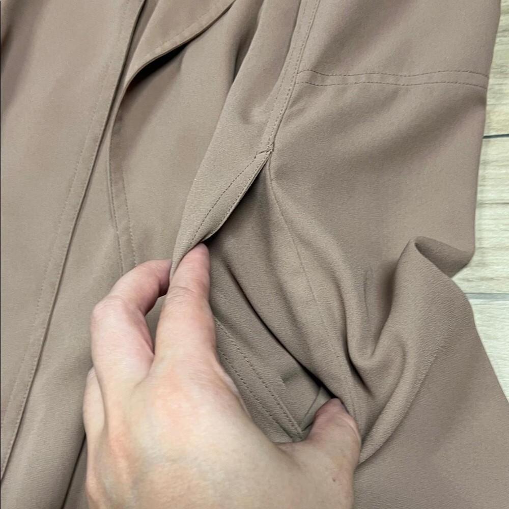 aritzia quincey long line cardigan jacket  Soft brown - Picture 4 of 7